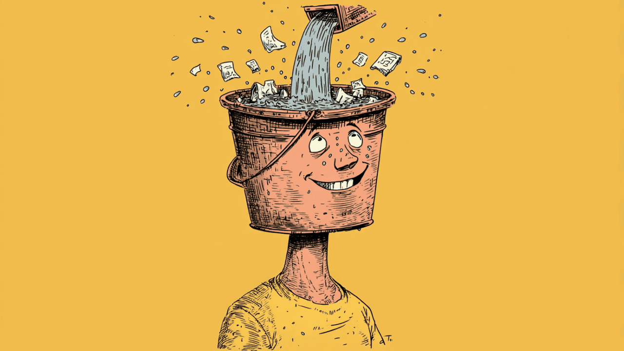 Illustration representing critical thinking vs blind belief.